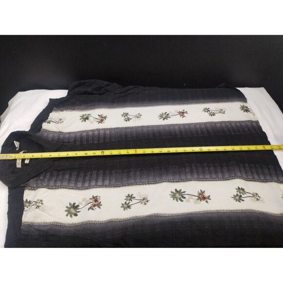 Batik Bay Men's Black Hawaiian Shirt/Button Up Sz3XB SKU3907 - Picture 9 of 9